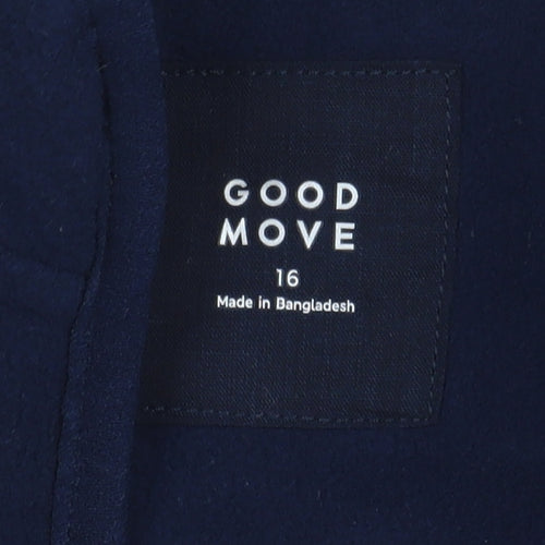 Marks and Spencer Women's Blue Full Zip Jacket Size 16
