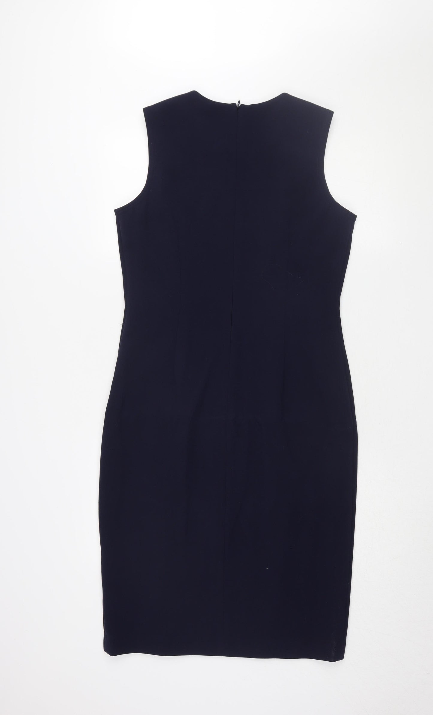 Next Women's Black Knee-Length Sheath Dress Size 14