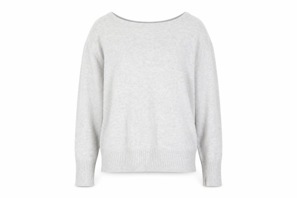 Front view of Rachel Zoe Women's Ivory XL jumper