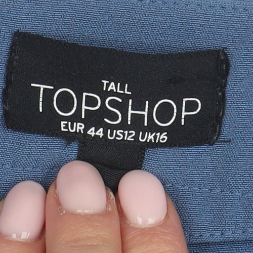 Topshop Women Blue Dress Pants Size 16 Tall