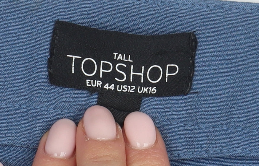 Topshop Women Blue Dress Pants Size 16 Tall