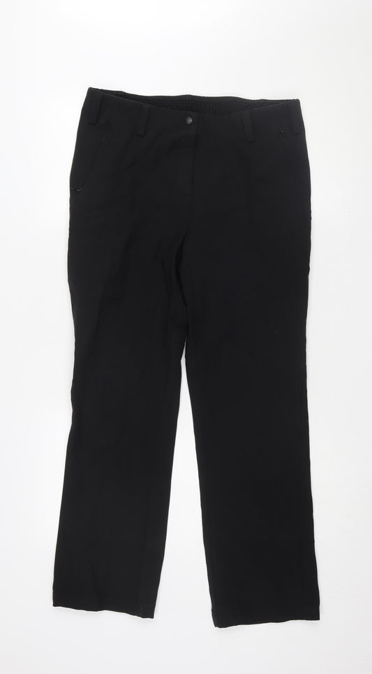 Rohan Women's Black Straight Trousers - Size 12