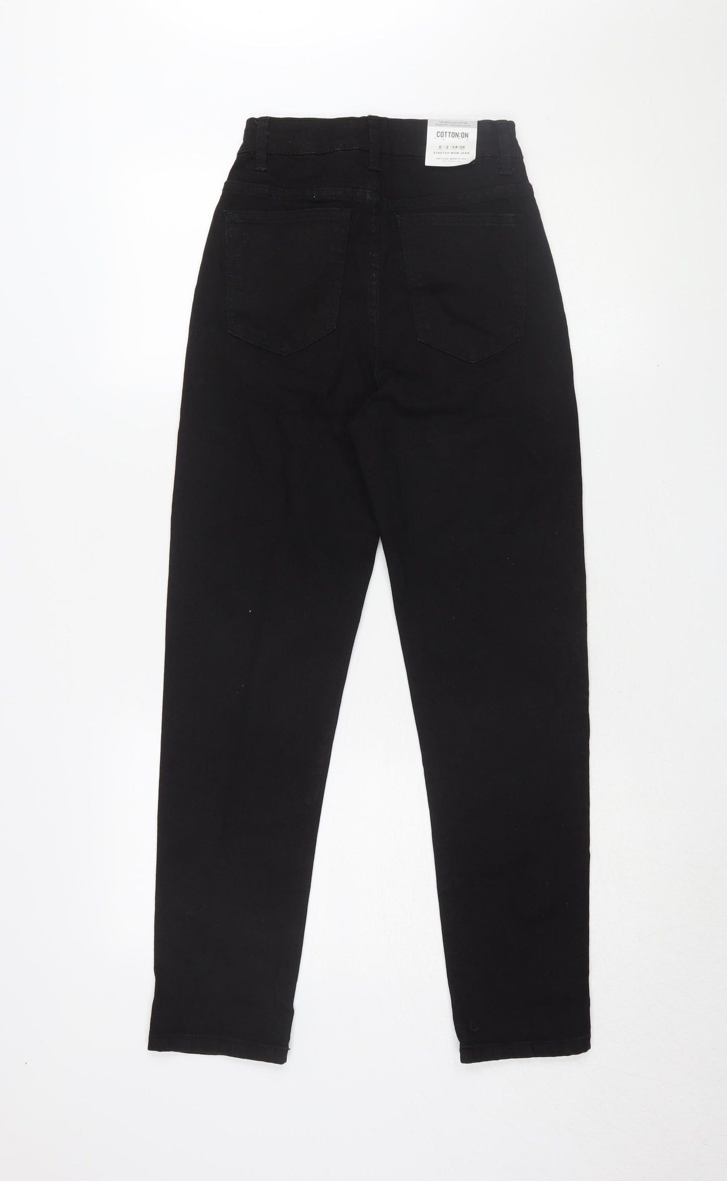 Cotton On Women's Black Slim Straight Jeans Size 6