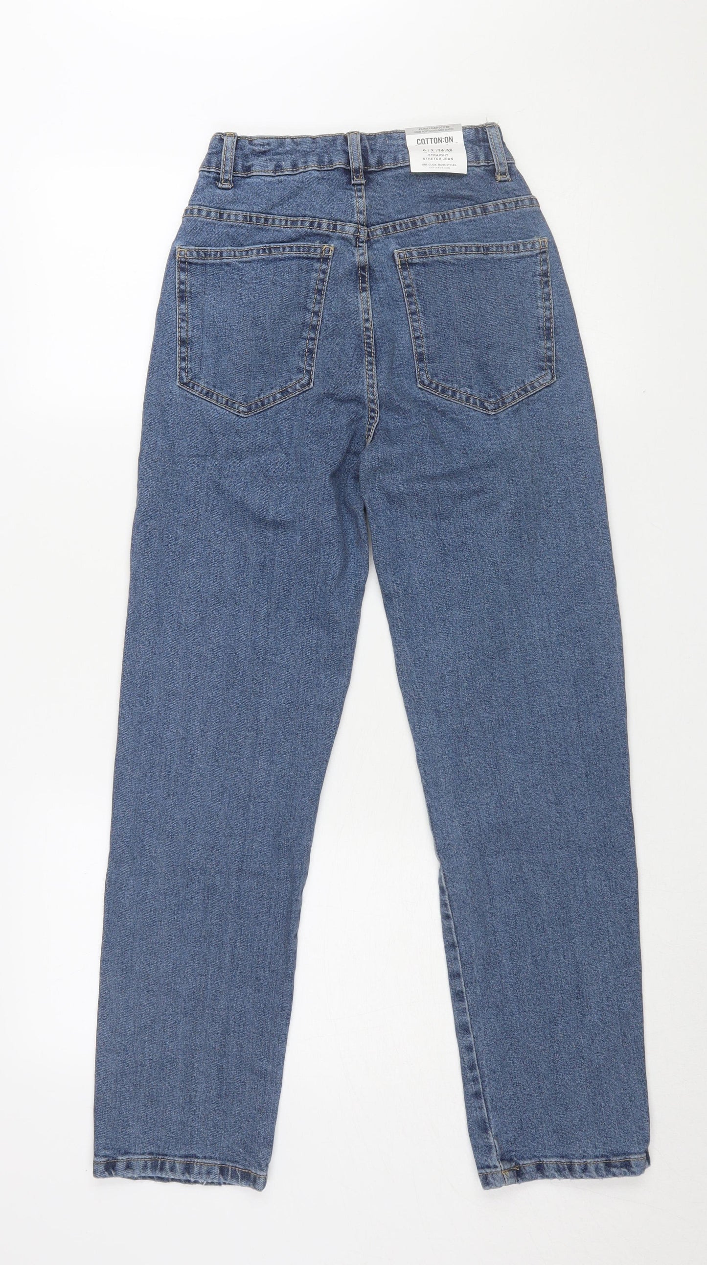 Cotton:On Women's Blue Straight Jeans Size 6