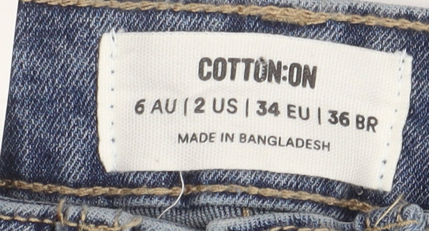 Cotton:On Women's Blue Straight Jeans Size 6