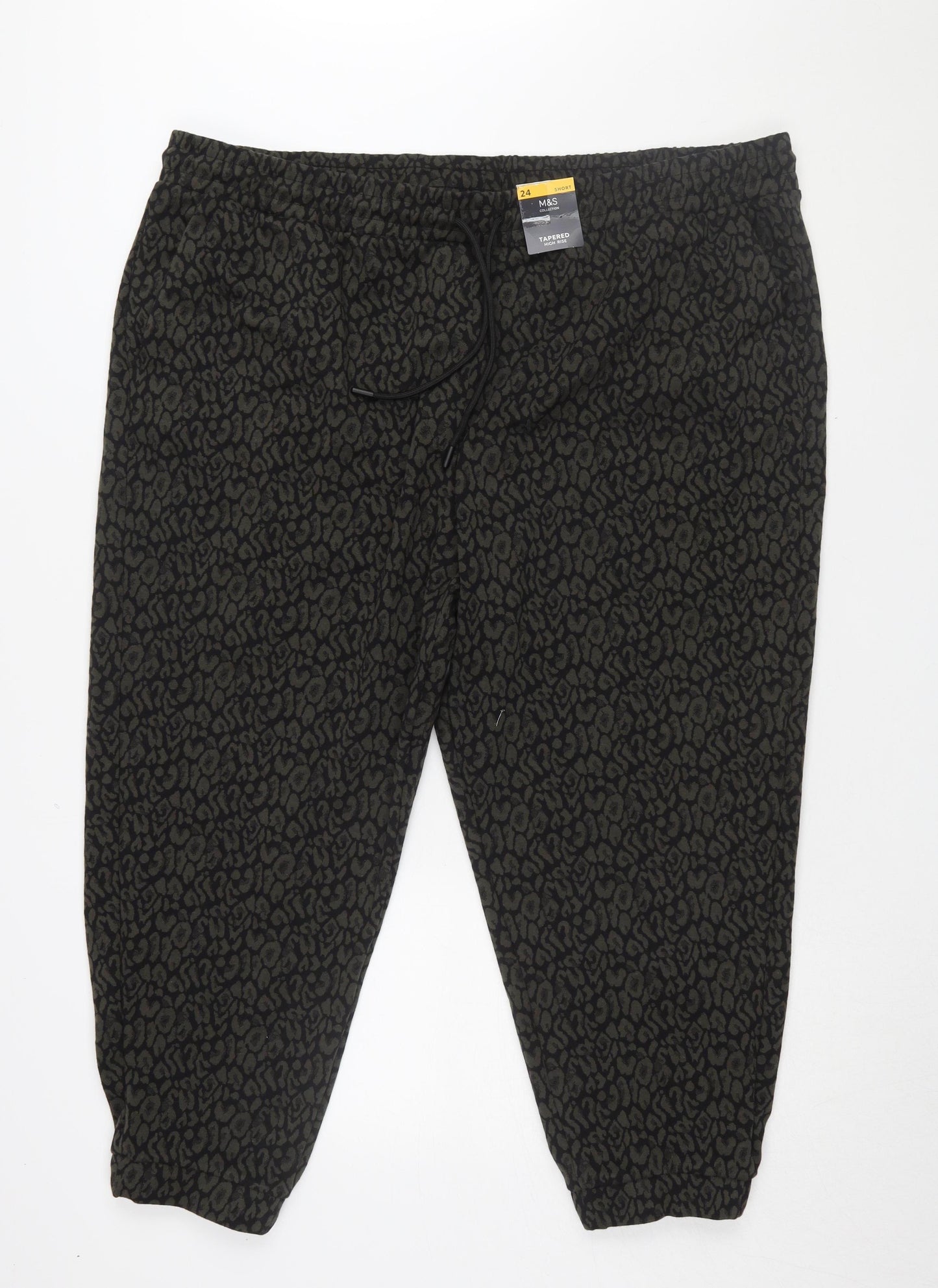 Marks and Spencer Women's Jogger Trousers, Size 24, Black