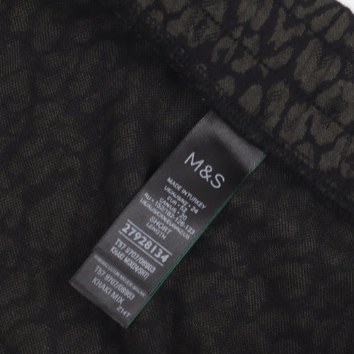 Marks and Spencer Women's Jogger Trousers, Size 24, Black