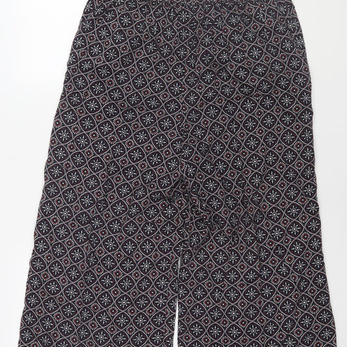 M&Co Women's Multicoloured Cropped Wide-Leg Trousers