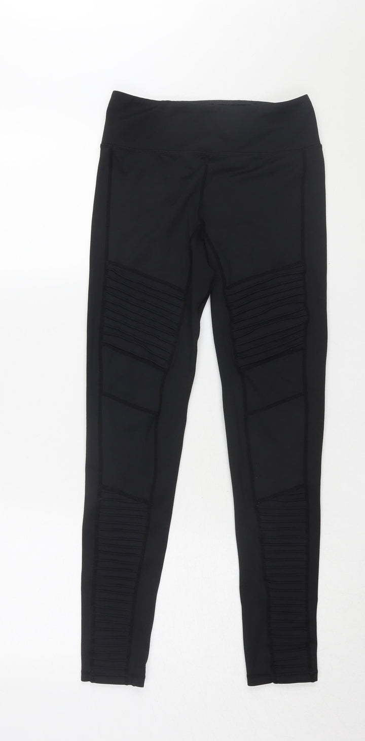 Yoga Leggs Women's Black Stretch Leggings, Size S