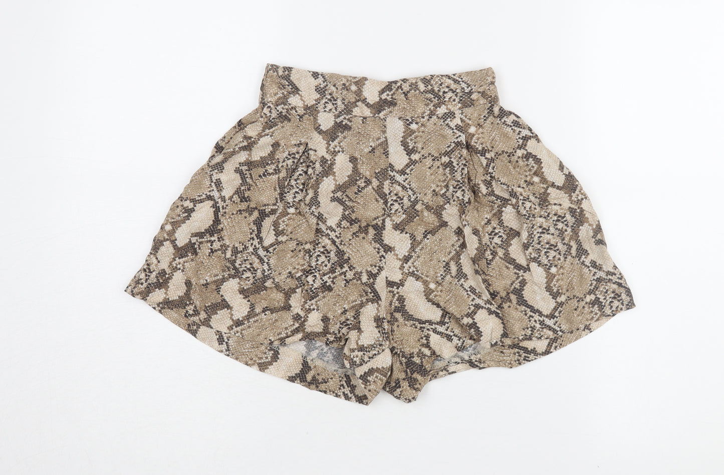 H&M Women's Brown Animal Print Culotte Shorts Size 6