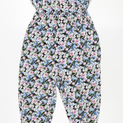 Sylverence Women's Multicoloured Floral Jumpsuit Size 10