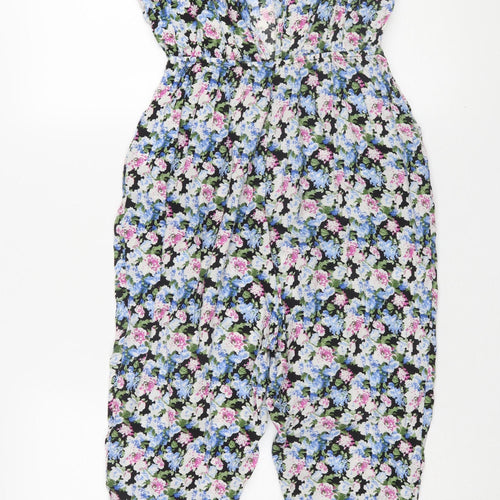Sylverence Women's Multicoloured Floral Jumpsuit Size 10