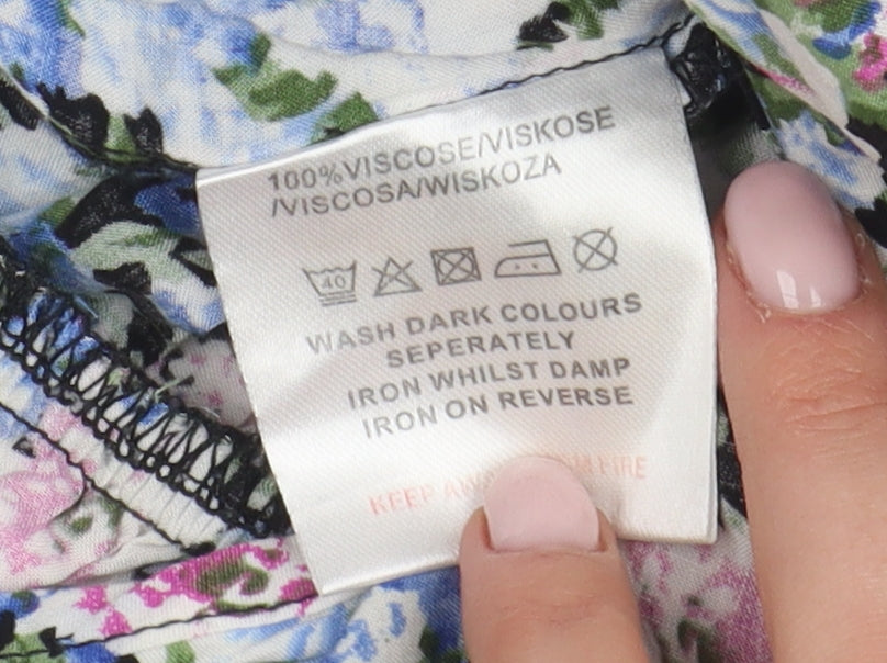 Sylverence Women's Multicoloured Floral Jumpsuit Size 10