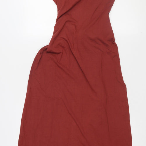 ASOS DESIGN Women's Red Midi Tank Dress Size 12