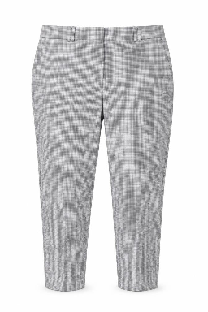 Front view of Dorothy Perkins Women's Grey Cropped Trousers, size 16