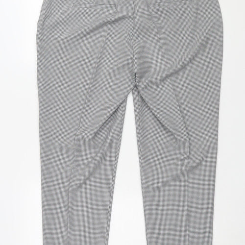 Dorothy Perkins Women's Grey Cropped Trousers Size 16