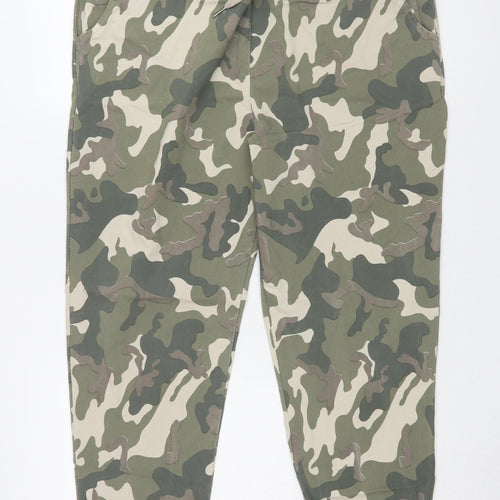 Roman Women's Camouflage Jogger Trousers, Size L, Green