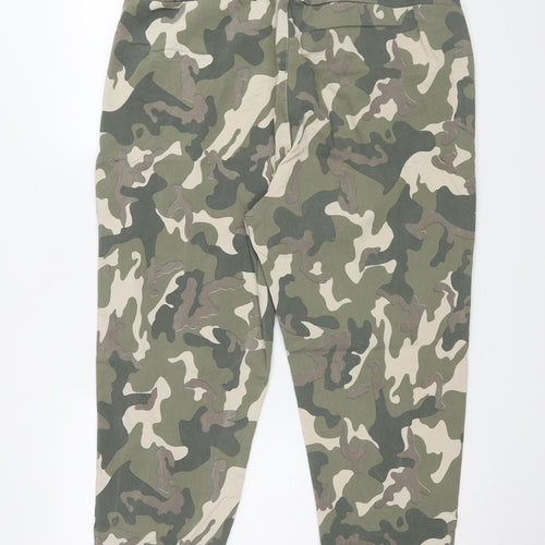 Roman Women's Camouflage Jogger Trousers, Size L, Green