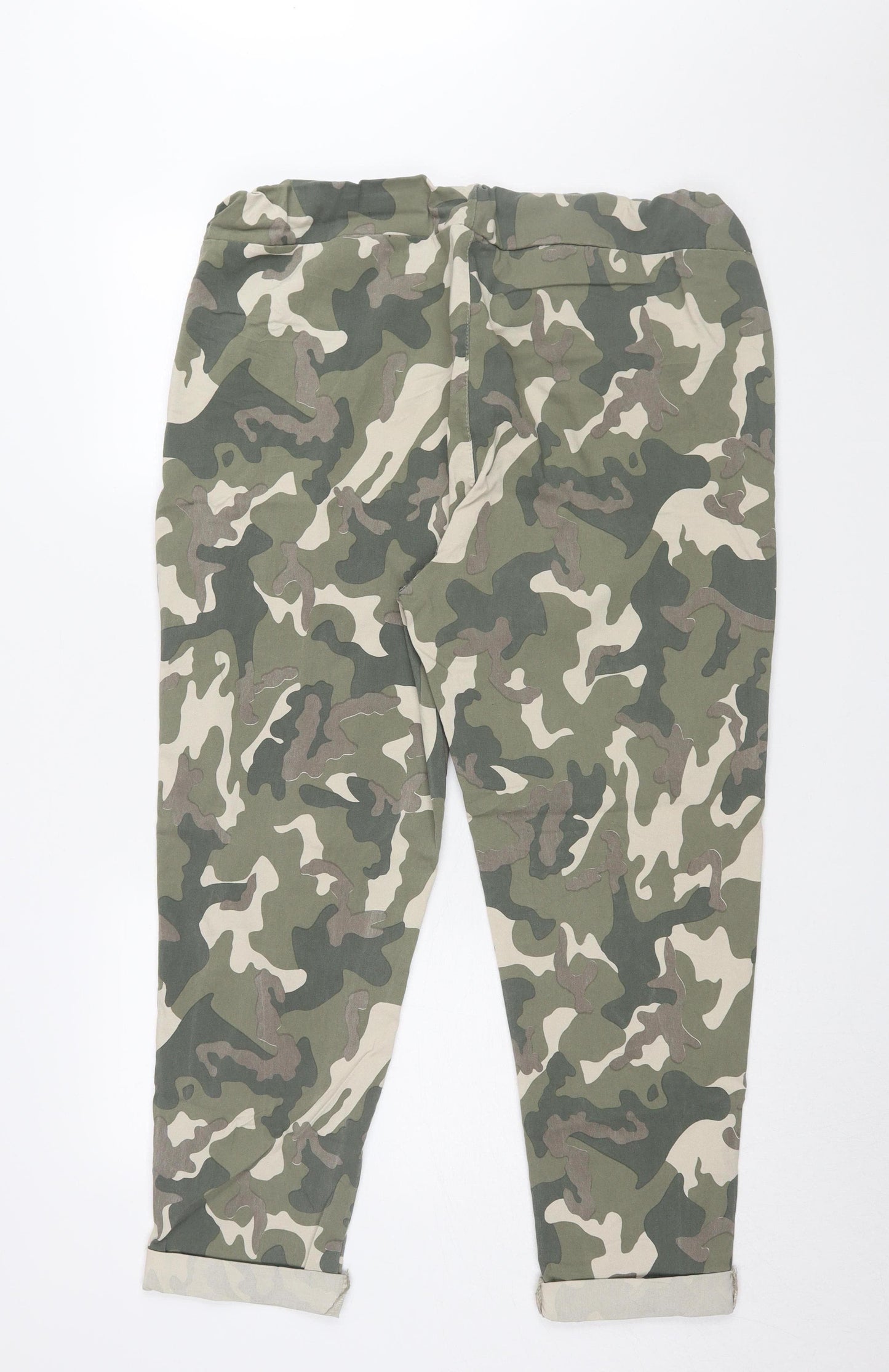 Roman Women's Camouflage Jogger Trousers, Size L, Green