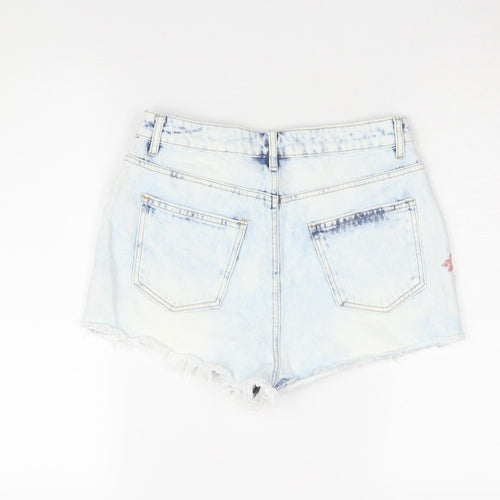 Denim Co. Women's Blue Mom Shorts, Size 12