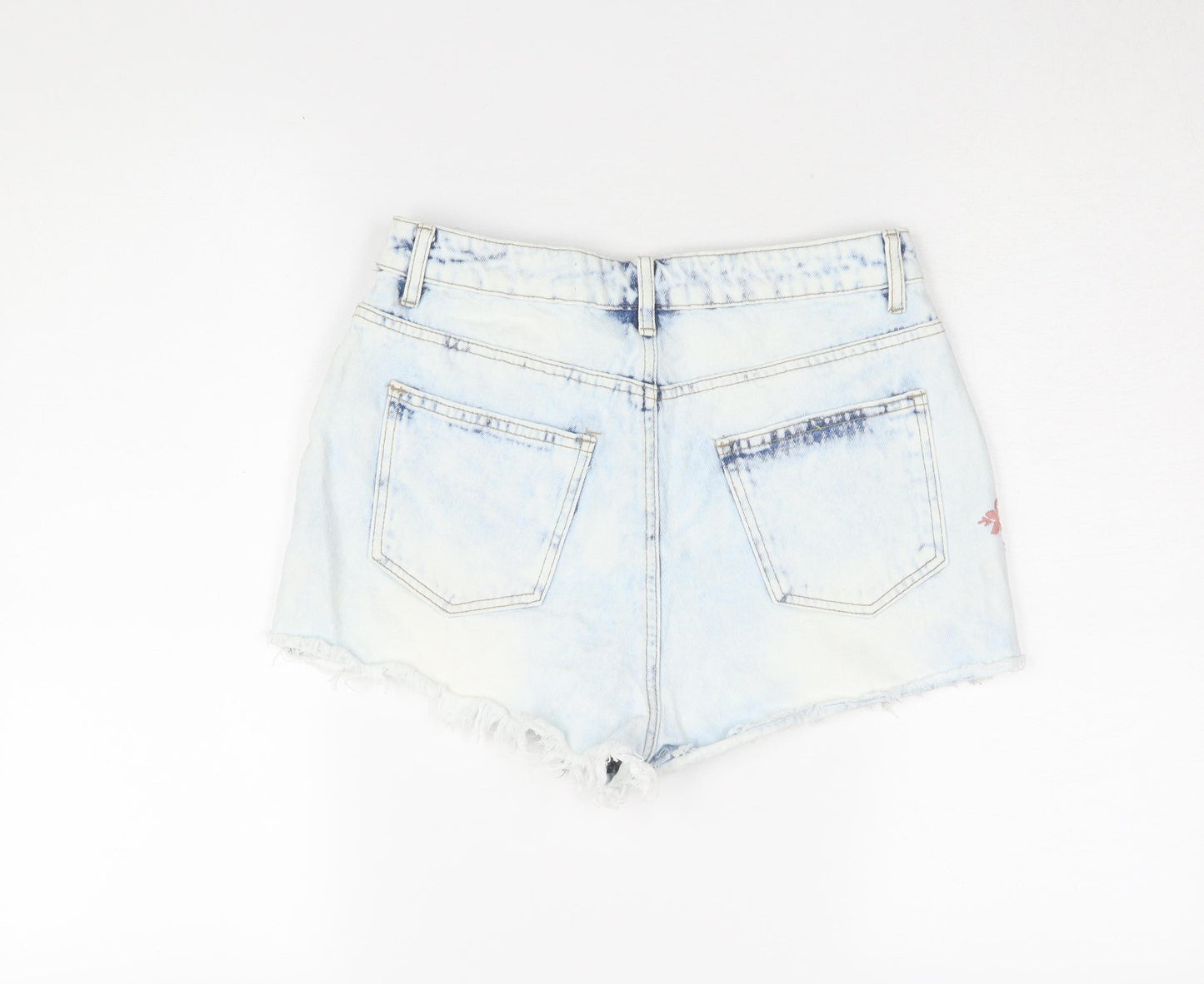 Denim Co. Women's Blue Mom Shorts, Size 12