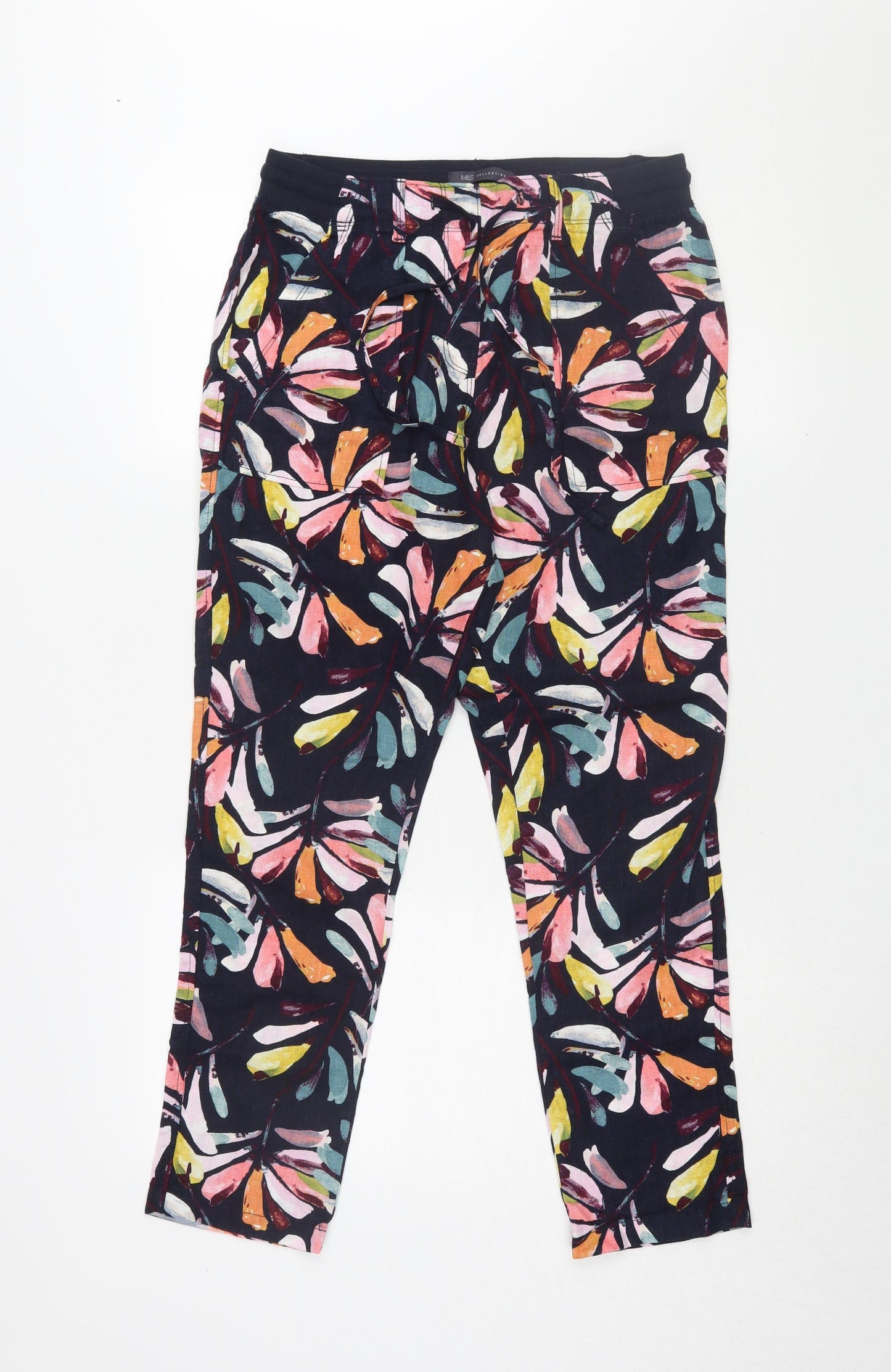 Marks & Spencer Women's Multicoloured Floral Trousers