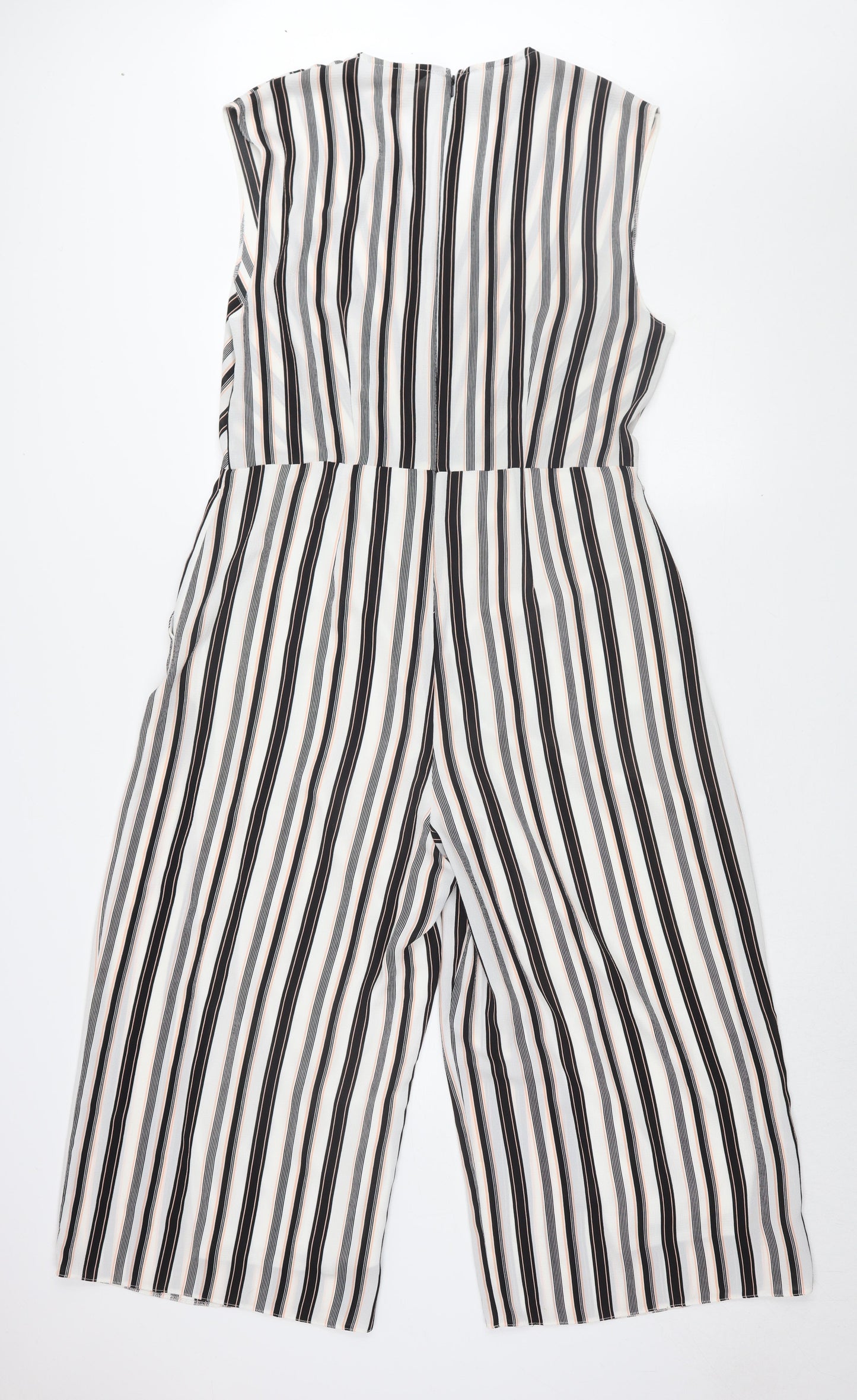 Miss Selfridge Women's Multicolour Stripe Jumpsuit, UK 16