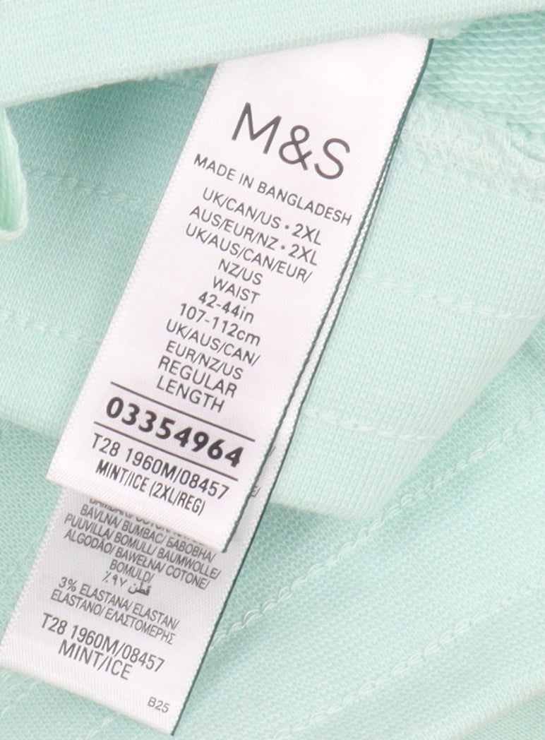 Marks and Spencer Mint Men's 2XL Sweat Shorts