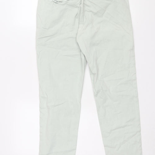 AG Men's Light Green Chino Trousers Size 28