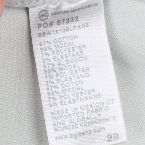 AG Men's Light Green Chino Trousers Size 28