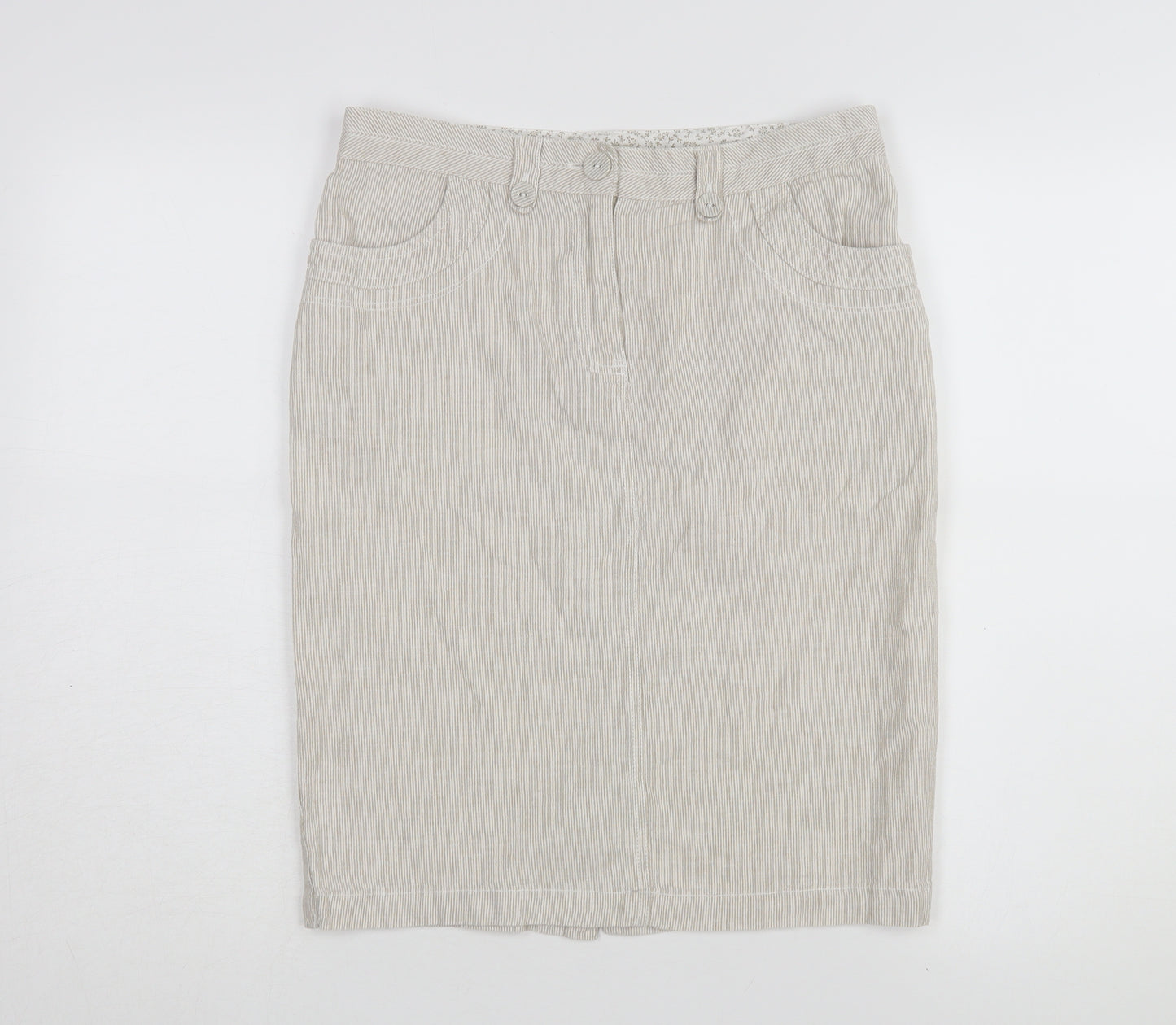 Spirit at M&Co Women's Beige Pencil Skirt Size 10