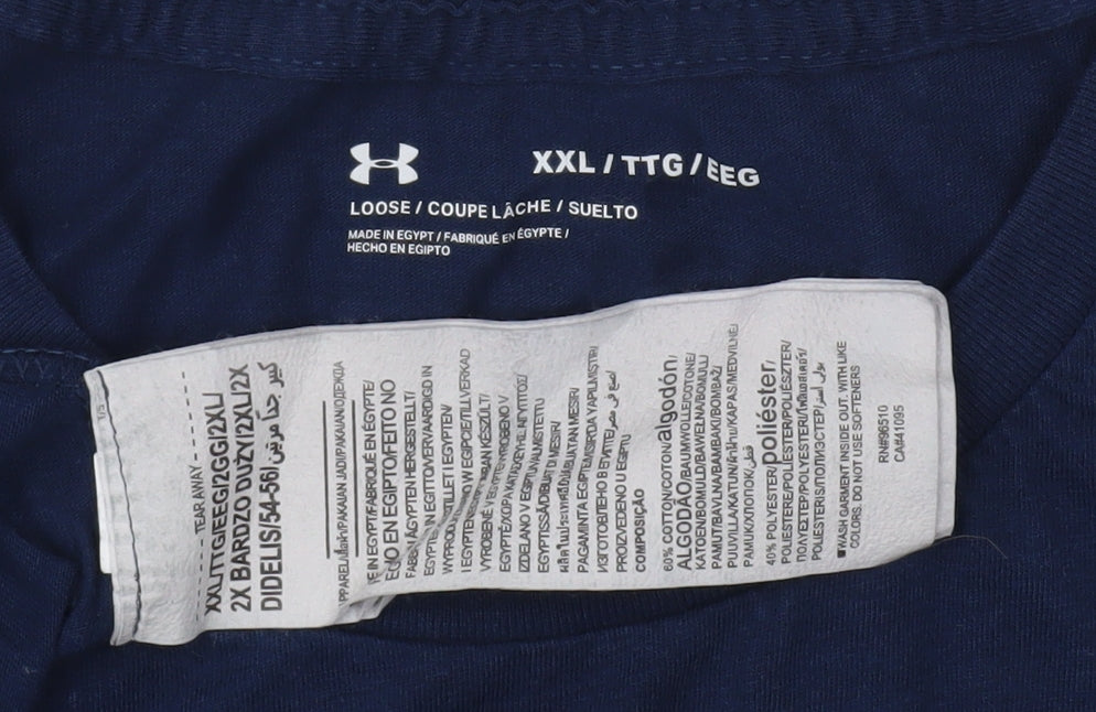 Under Armour Men's Blue 2XL Graphic T-Shirt