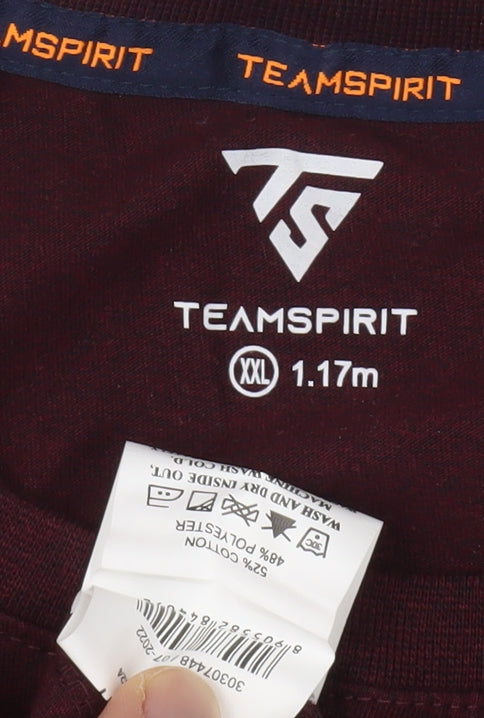 Teamspirit Men's Red 2XL T-Shirt