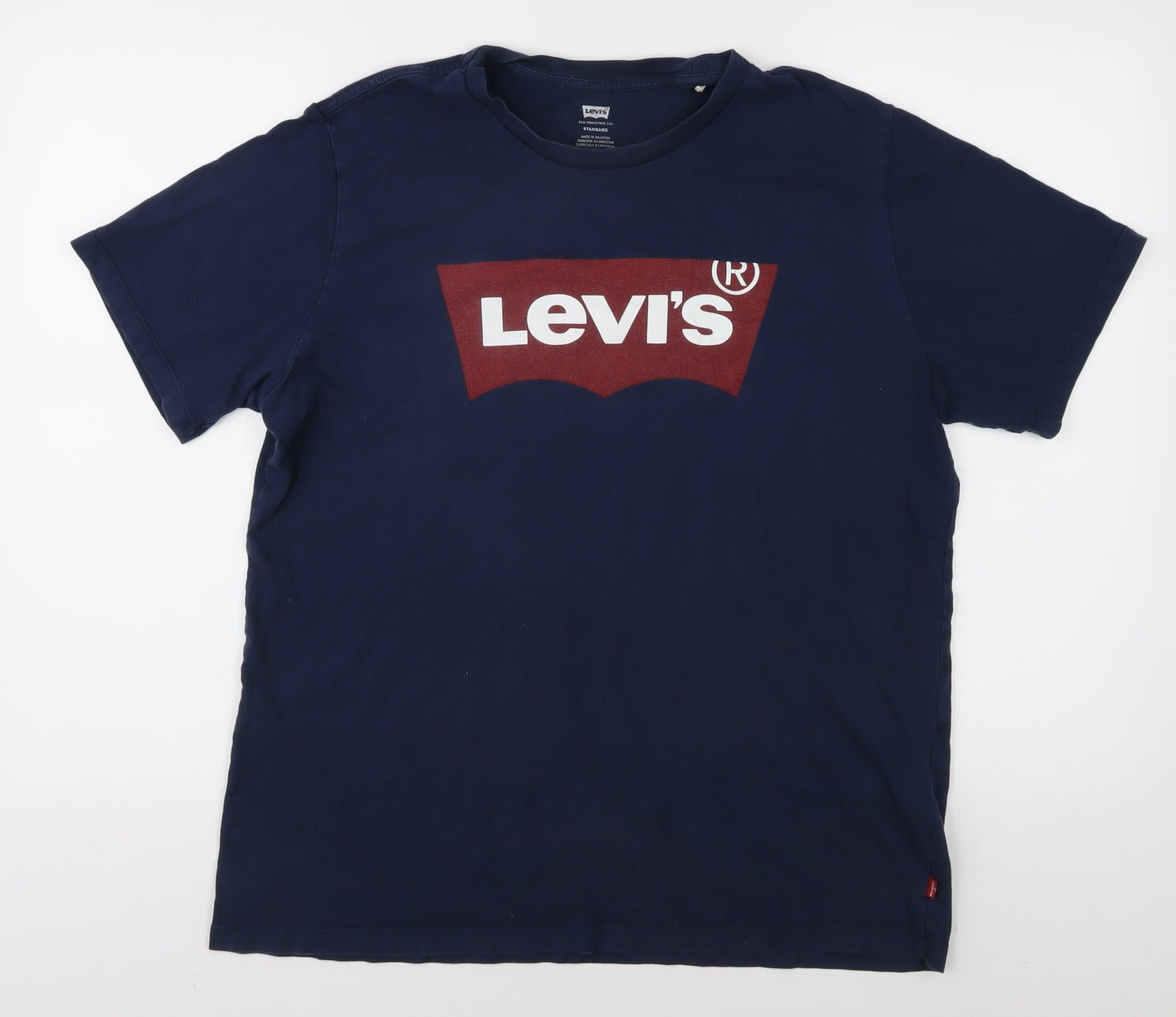 Levi's Men's Blue Graphic Logo T-Shirt Size L