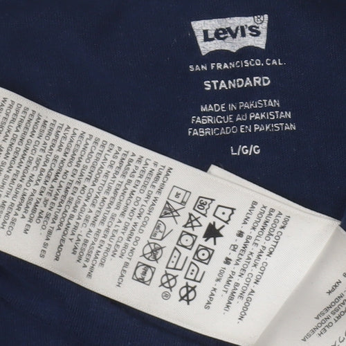 Levi's Men's Blue Graphic Logo T-Shirt Size L