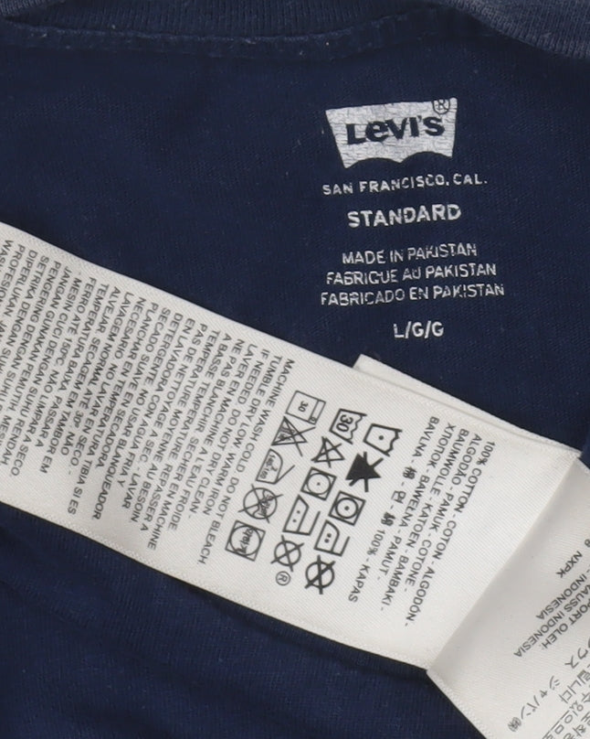 Levi's Men's Blue Graphic Logo T-Shirt Size L