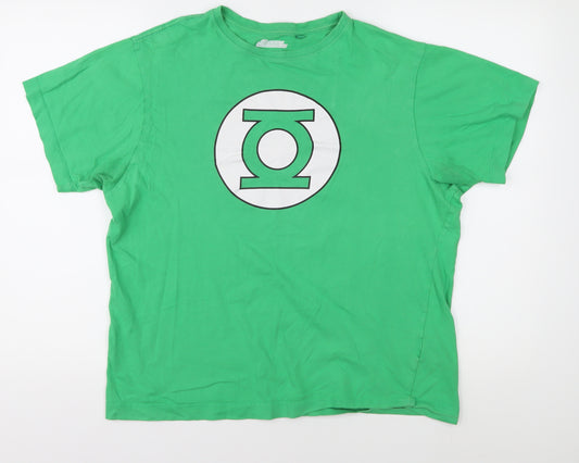 DC Comics Men's Green Lantern Graphic T-Shirt, L