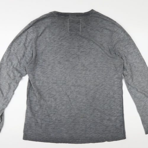 SuperDry Men's Grey Vintage Long Sleeve T-Shirt XL