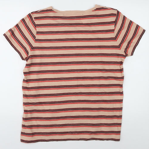 FatFace Women's Multicoloured Striped T-Shirt, Size 16