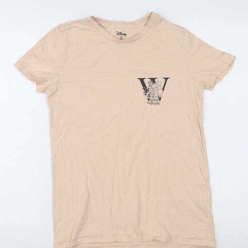 Disney Beige Winnie the Pooh Women's T-Shirt 2XS