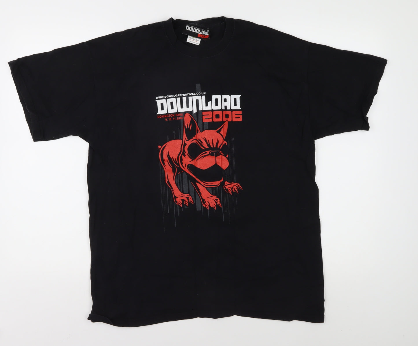 Fruit of the Loom Men's Large Black Download Festival T-Shirt
