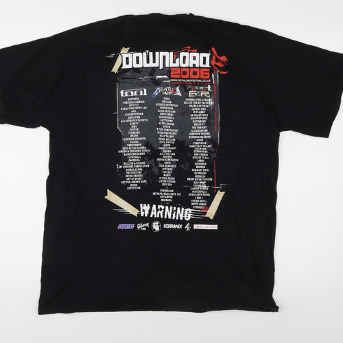 Fruit of the Loom Men's Large Black Download Festival T-Shirt