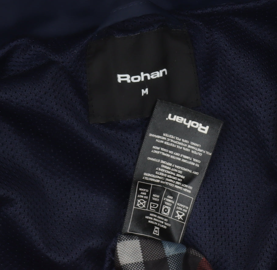 Rohan Unisex Adults Blue Long Rain Coat M