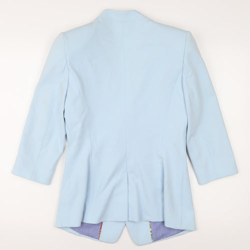 Ted Baker Women's Blue Blazer, Size 2, Modern Classic Style