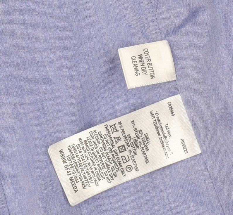 Ted Baker Women's Blue Blazer, Size 2, Modern Classic Style