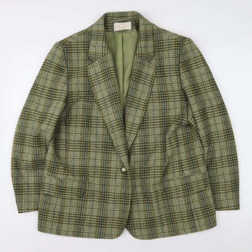 Eastex Women’s Green Check Blazer - Size 16