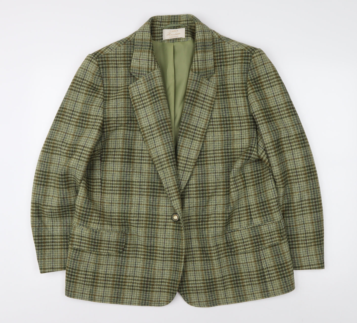 Eastex Women’s Green Check Blazer - Size 16