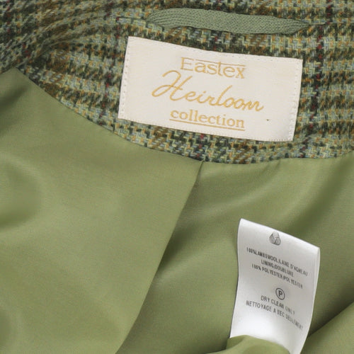 Eastex Women’s Green Check Blazer - Size 16