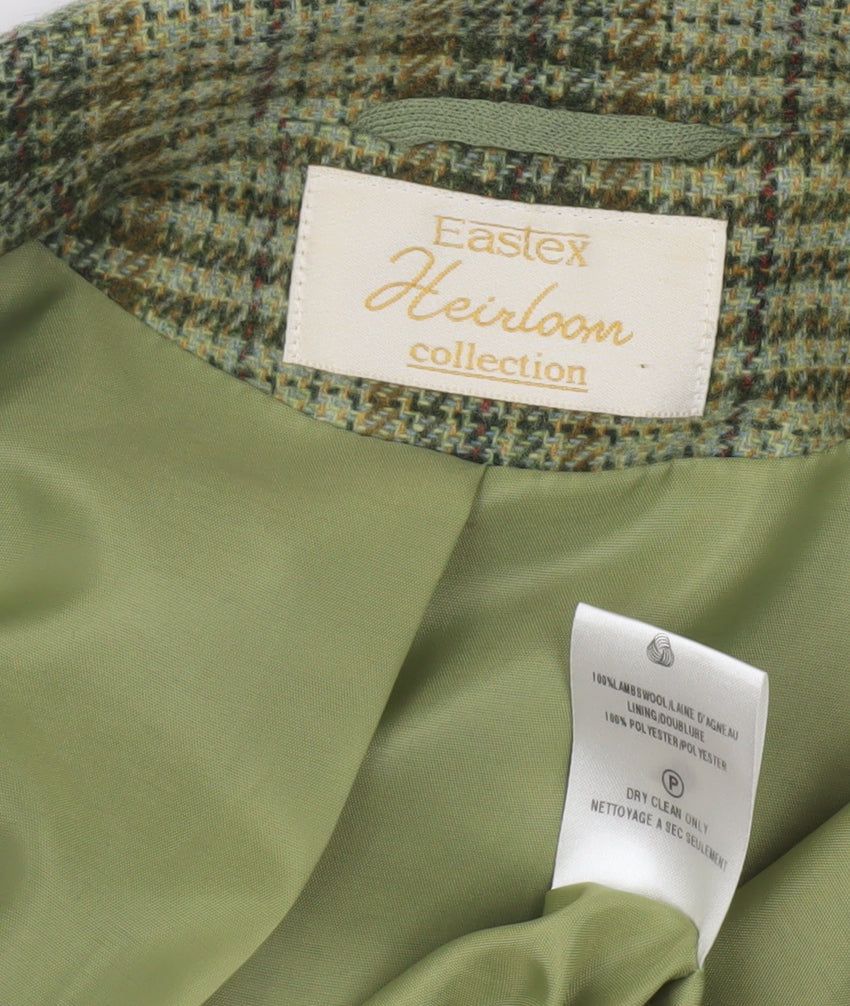 Eastex Women’s Green Check Blazer - Size 16