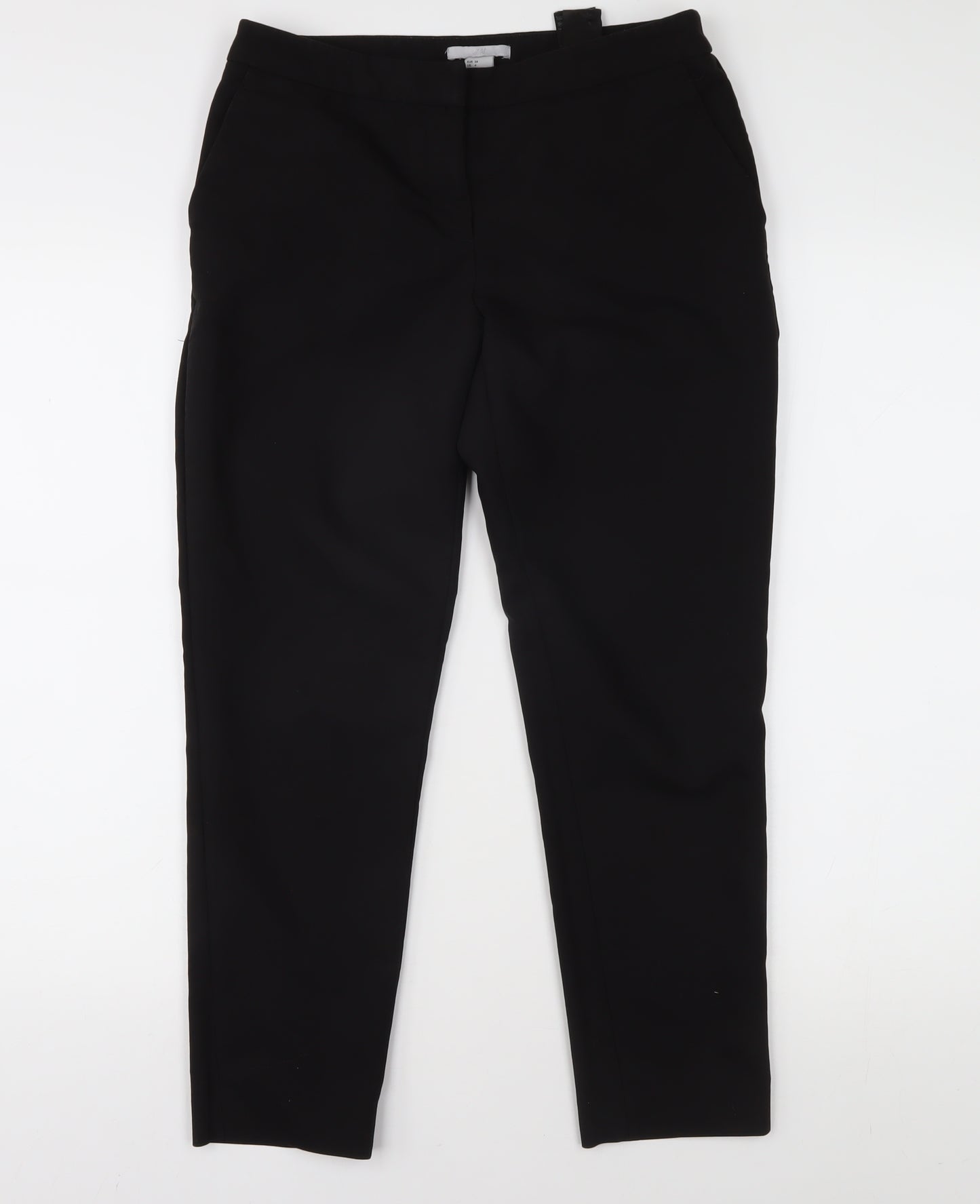 H&M Women's Black Cropped Trousers Size 6